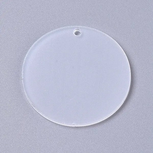 Transparent Acrylic Blank Big Pendants