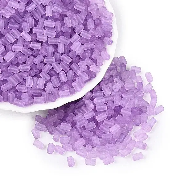 FGB Frosted Transparent Glass Seed Beads