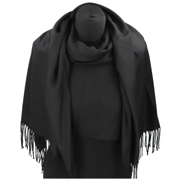 Elegantní dámská kašmírová zimní šála Caroline, černá