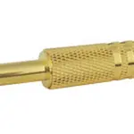 Konektor Jack 6.3 stereo kov zlatý