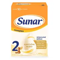 SUNAR Complex 2 pokračovací kojenecké mléko od 6 měsíce 600 g