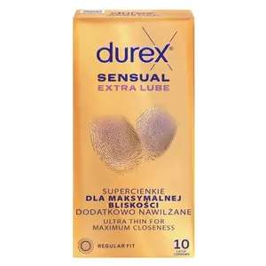 DUREX Sensual extra lube 10 kusů