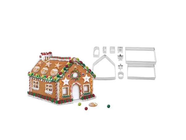 Sada vykrajovátek FAMILY 55990A 3D perníková chaloupka - rozbaleno - poškozený obal