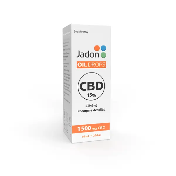 JADON Oil drops konopný destilát CBD 15% 10 ml
