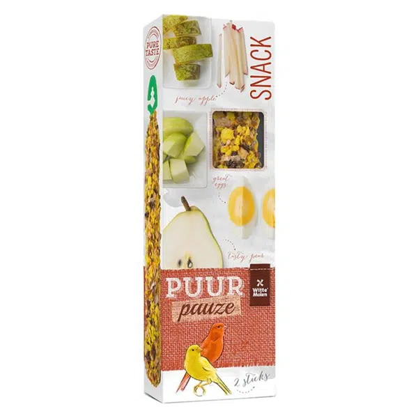 WITTE MOLEN Puur Pauze tyčinky pro kanárky jablko a hruška 60 g
