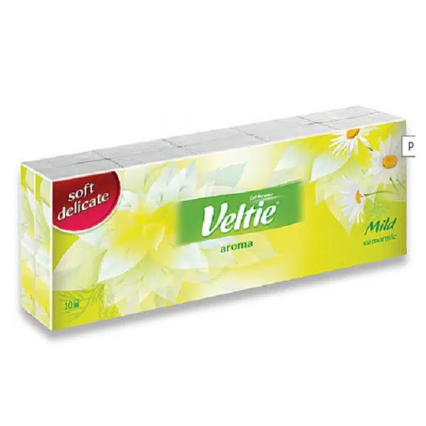 VELTIE Aroma papírové kapesníčky Heřmánek 10x10 kusů