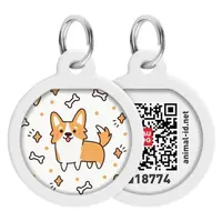 WAUDOG Identifikační známka QR Corgi, Velikost: S