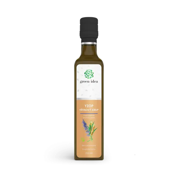 GREEN IDEA Sirup yzopový třtinový 250 ml