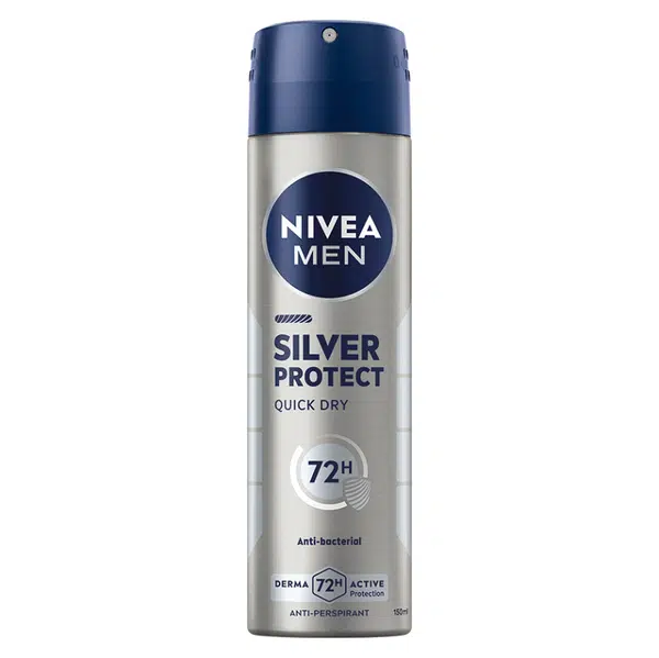 NIVEA Silver Protect Quick Dry Antiperspirant ve spreji pro muže 150 ml