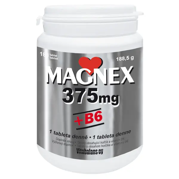 MAGNEX 375 mg + vitamin B6 180 tablet