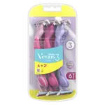 GILLETTE Venus3 Yellow Dámská pohotová holítka 6 kusů