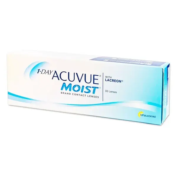 JOHNSON Acuvue Moist jednodenní 30 čoček, Počet dioptrií: +3,75, Počet kusů v balení: 30 ks, Průměr: 14,2, 