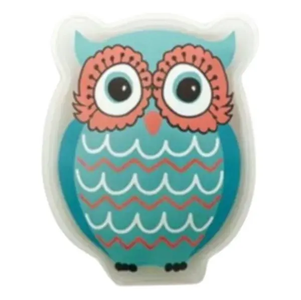 MODOM Hřejivý gelový polštářek sovička modrá