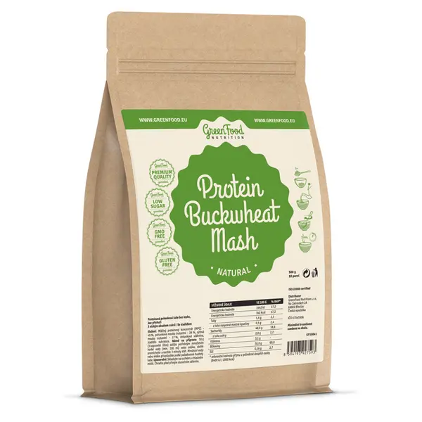 GREENFOOD NUTRITION Proteinová pohanková kaše natural 500 g