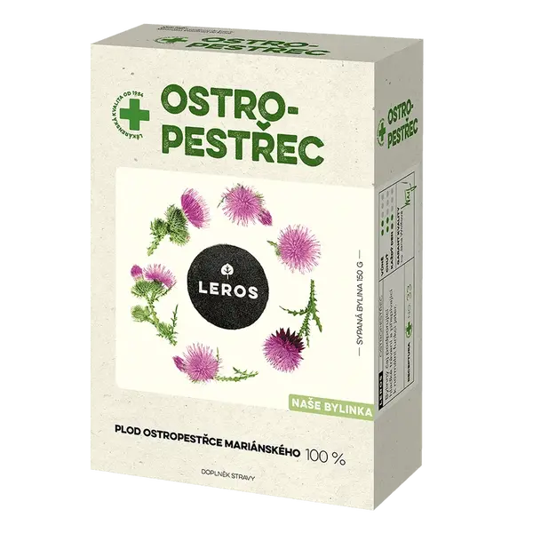 LEROS Naše bylinky Ostropestřec sypaný čaj 150 g