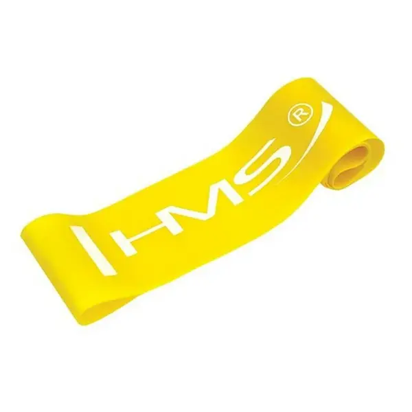 HMS GU04 Fitness guma žlutá, středně slabá