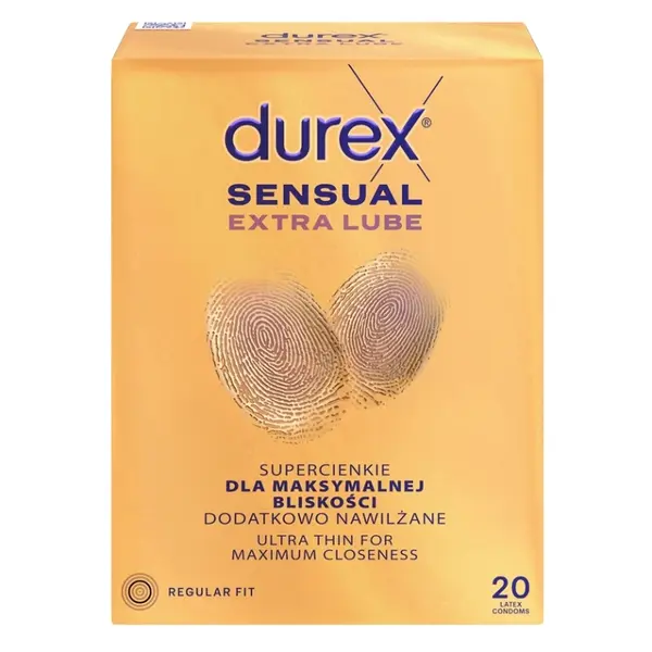 DUREX Sensual extra lube 20 kusů