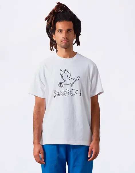 Tričko Service Works Dove Tee White