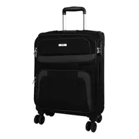 Textilní palubní kufr Skyline Orlando 4w S Black