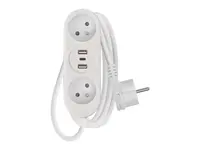 Prodlužovací přívod 2 zásuvky 1,4m EMOS P0211E USB