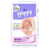 BELLA HAPPY Baby micro dětské pleny 600 - 1200 g 30 kusů