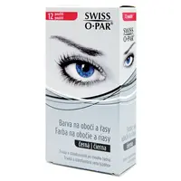 SWISS O.PAR Barva na obočí a řasy Černá