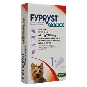 FYPRYST Combo Spot-on pro psy 67/60 mg  2-10 kg  0,67 ml 1 pipeta