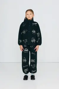 Tinycottons  rozepínací mikina dětská fleecová TINY APPLES SHERPA JACKET