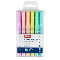 Zvýrazňovač EASY Flash Pastel 6ks