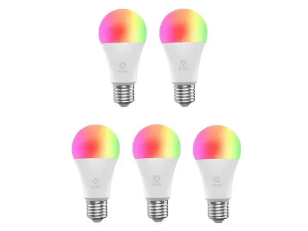 Smart LED žárovka E27 10W RGB CCT WOOX R9074/5pack WiFi Tuya sada 5ks