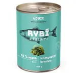 LOUIE Konzerva pro psy rybí s řasami 400 g