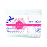 LINTEO Vatové tyčinky papírové BOX 200 ks