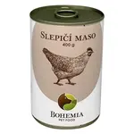 BOHEMIA PET FOOD Konzerva slepičí maso ve vlastní šťávě pro psy 400 g