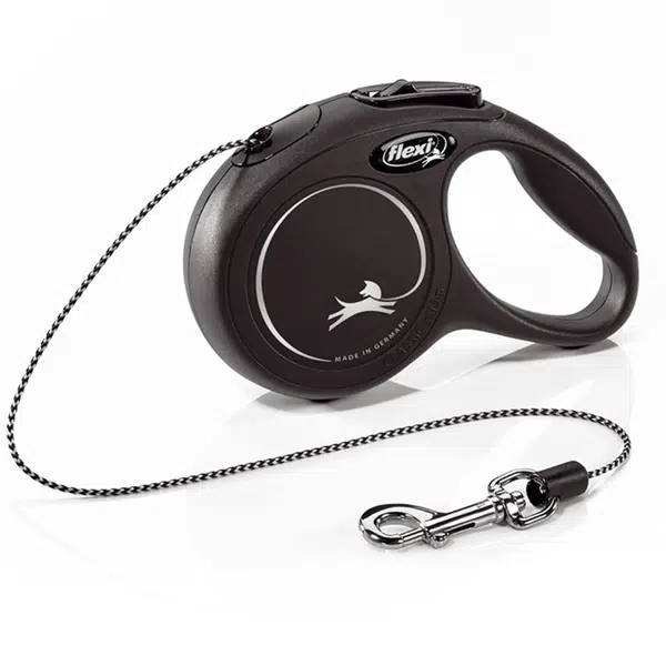 FLEXI New Classic vodítko pro psy lanko černá, Velikost vodítka: XS - 3 m