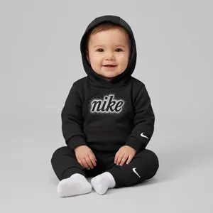Nike swoosh sparkle flc hdy set 12m