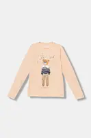 Dětské tričko s dlouhým rukávem Guess růžová barva, J5BI16 J1314