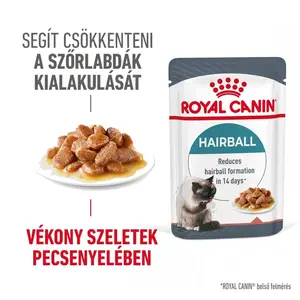 Royal Canin Hairball Care - vlhké krmivo s omáčkou pre dospelé mačky pre jednoduchšie odstránenie chlpov 12 x 85 g