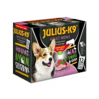 Julius K-9 Adult Menu Special Pack výber v omáčke pre psov - teľacie a králičie 12 x 100 g