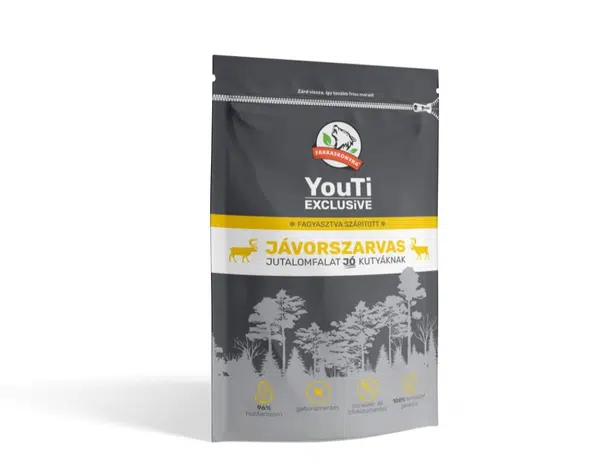 Farkaskonyha YouTi Exclusive snack s príchuťou losa 50 g