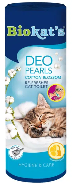 Biokat's Deo Pearls - Cotton Blossom - osviežovač na stelivo 700 g