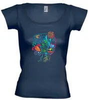 Petissimo Jungle dámske tričko – modré XS-S