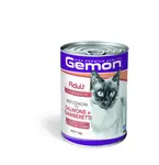 Gemon Cat Adult konzerva pro kočky - losos, krevety 415 g