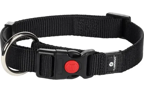 Flamingo Ziggi obojek - černá 4 cm x 55-75 cm