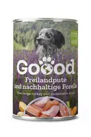 Goood Senior Freilandpute & Nachhaltige Forelle - konzerva s krůtím a pstruhovým masem 400 g