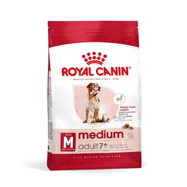 Royal Canin Medium Adult 7+ - granule pro stárnoucí psy středně velkých plemen 4 kg