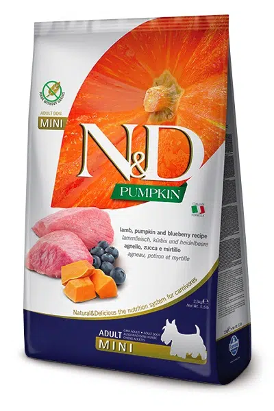N&D Pumpkin Dog Adult Mini Lamb & Blueberry 7 kg