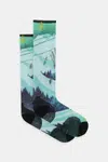 Lyžařské ponožky Smartwool Ski Zero Cushion Ski Day Print OTC zelená barva, SW002144