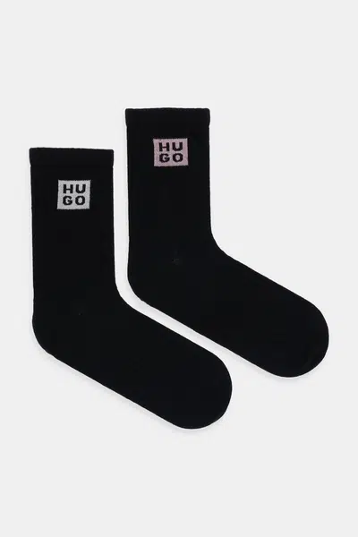 Ponožky HUGO 2-pack černá barva, 50546399