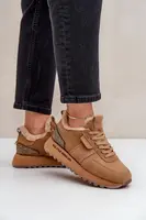 BIG STAR SHOES Dámské Tenisky S Kožíškem A Lesklým Elementem Big Star