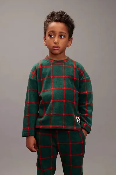 Mini Rodini Dětská fleecová mikina Mini Rodini
